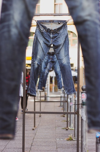 Denim Jeans Hanging