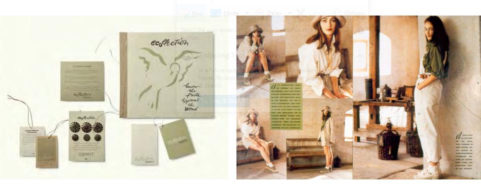 ESPIRIT unveiled its first eco-collection in 1992