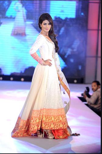 Priyanka Chopra wearing Anarkali Churidar Kurta