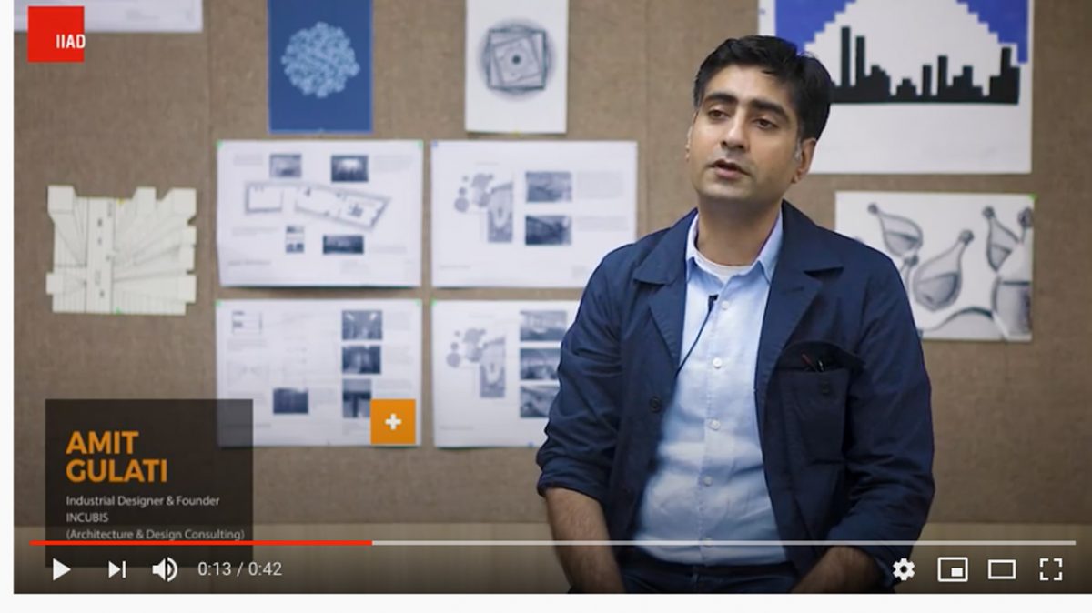 Amit Gulati, Founder of Incubis showcasing the Indian Design Map.