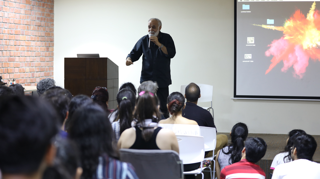 M.K. Raina (Theatre Personality) conducts a Masterclass at the IIAD Campus