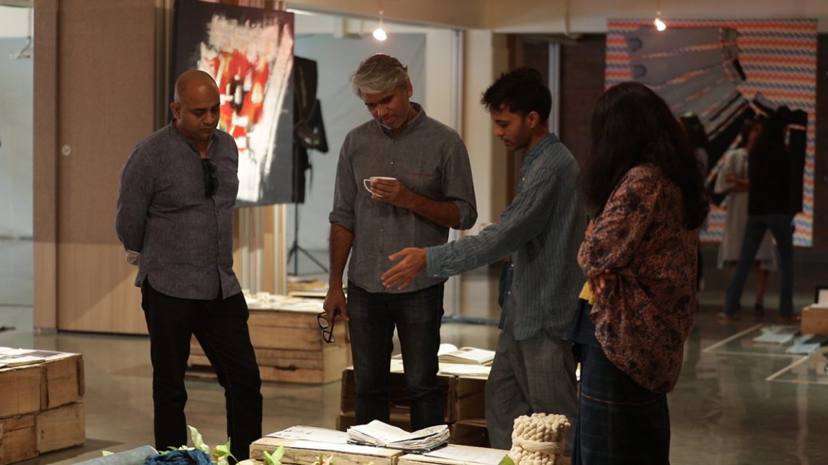 Rajesh Pratap Singh (Fashion Designer) visited IIAD Denim Exhibitions.