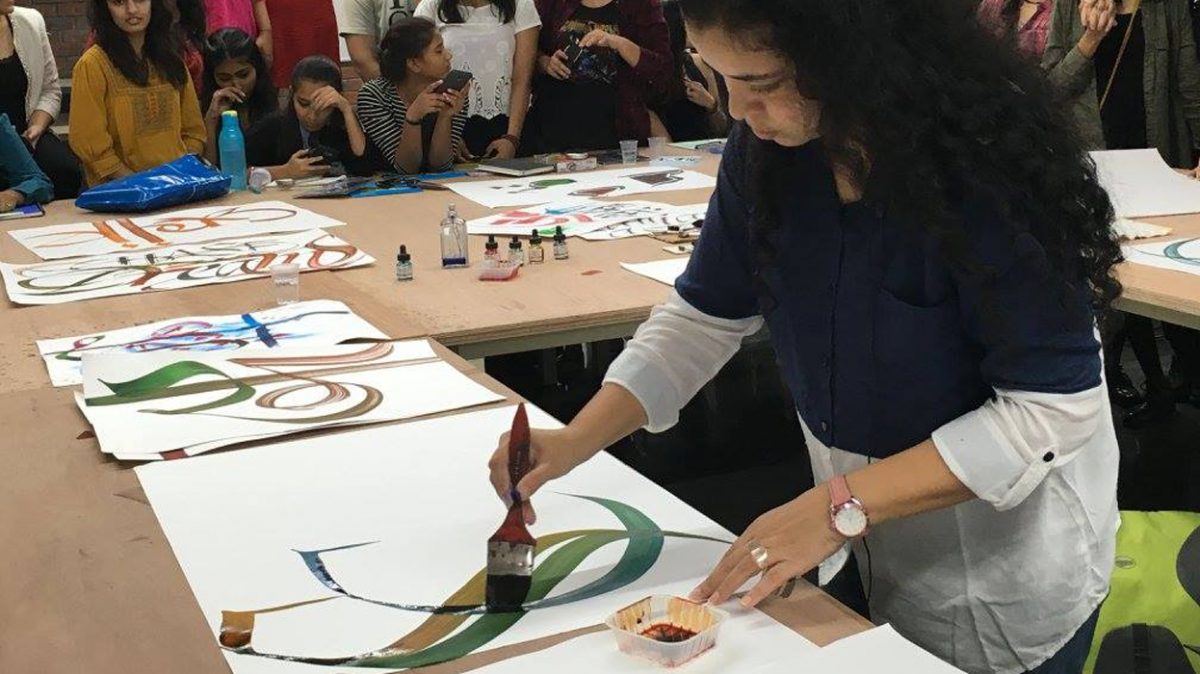Shipra Dutta, from Likhawat Design conducts a masterclass with IIAD Students.