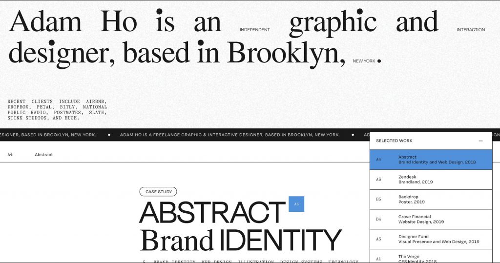 Abstract Brand Identity Typography