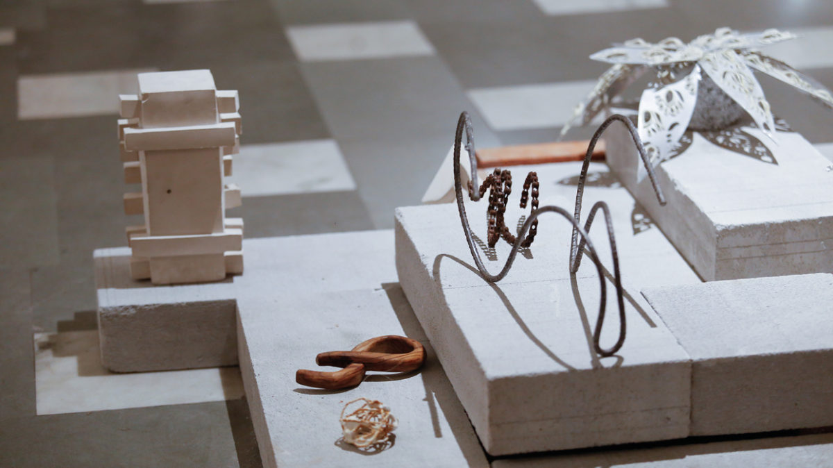 ‘Thinking through making’ - exploring form and space through various materials.