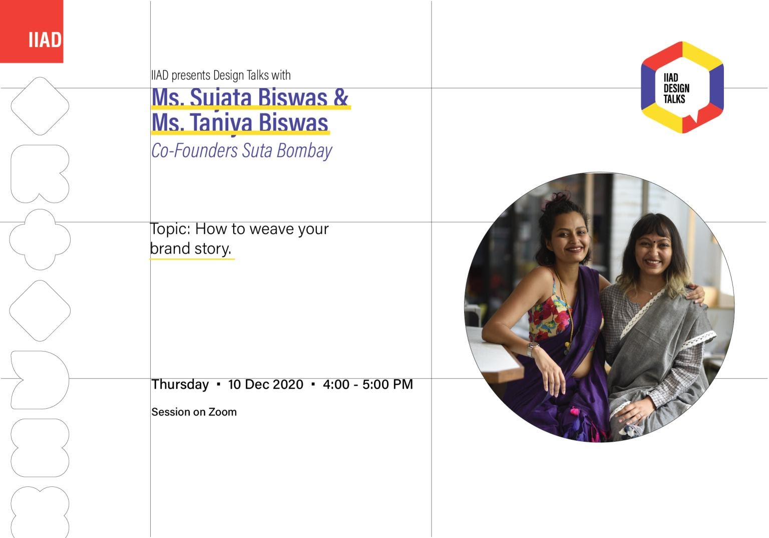 IIAD Design Talks with Sujata & Taniya Biswas