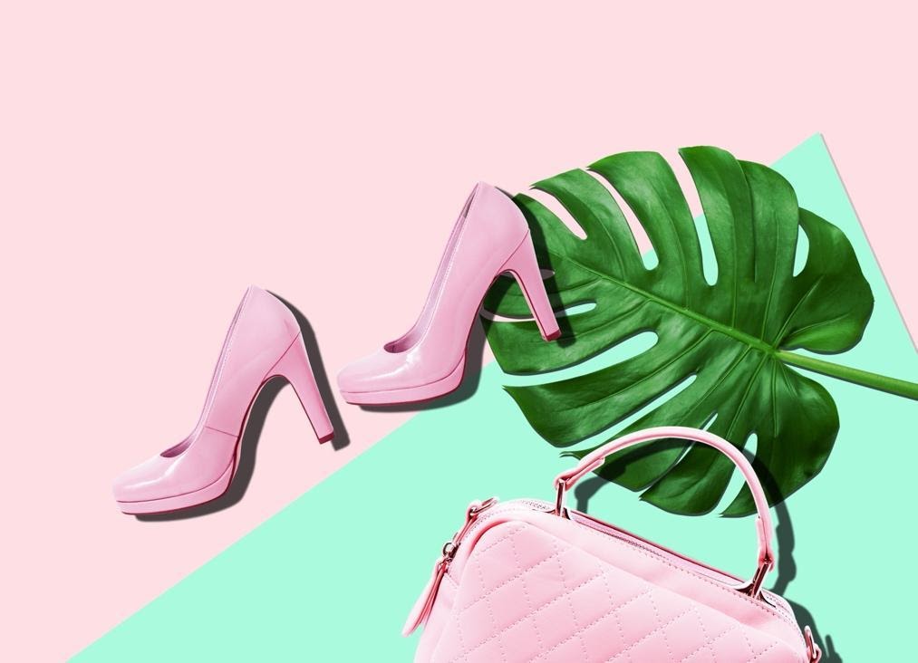 Pink Heels with Pink Bag