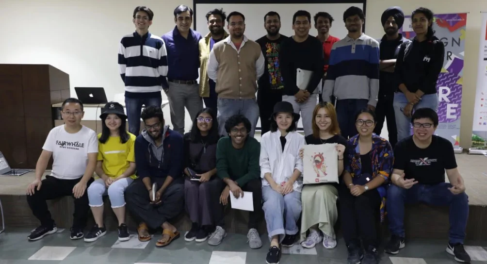 Design Team of VMate app, Ali Baba Group interacts with students at IIAD.
