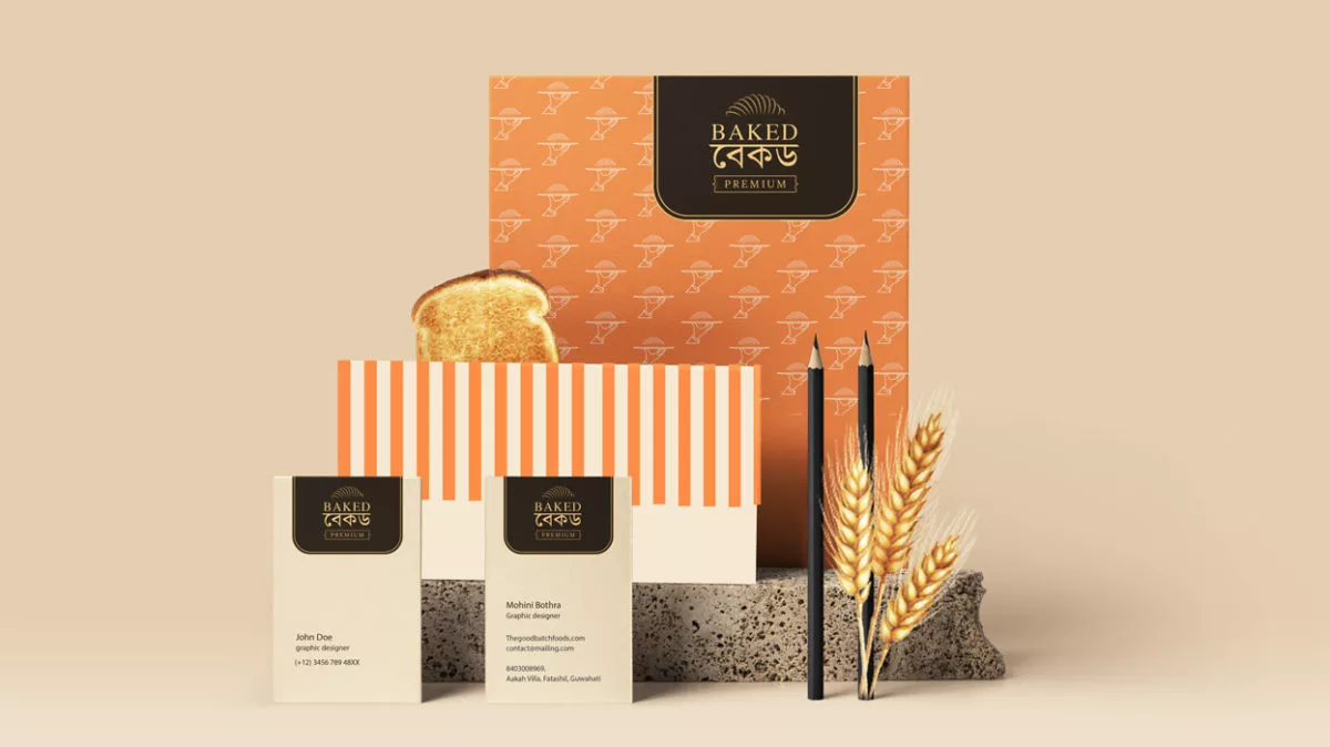 Brand identity project work for Bread Manufacturing Company