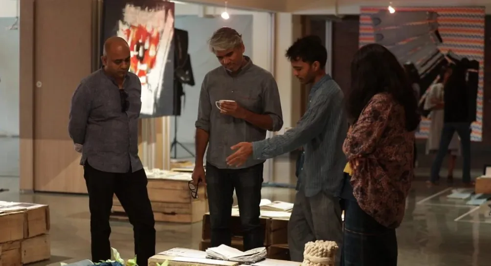 Rajesh Pratap Singh (Fashion Designer) visited IIAD Denim Exhibitions.