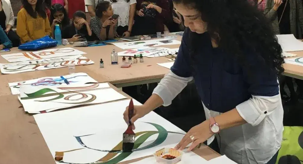 Shipra Dutta, from Likhawat Design conducts a masterclass with IIAD Students.