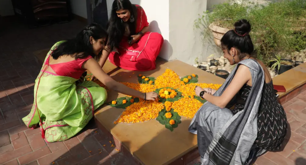 IIAD Rangoli making event