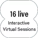 16 live interactive virtual sessions
