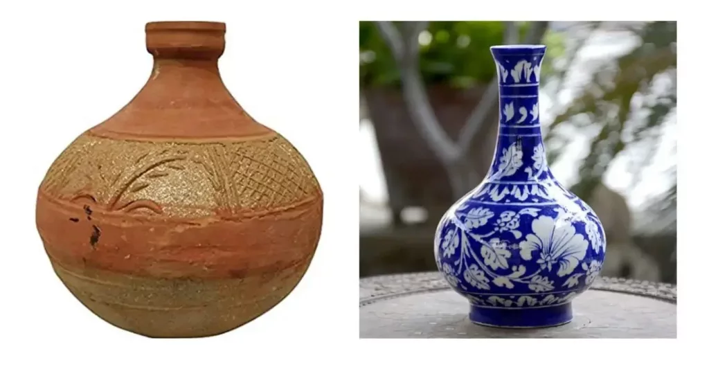 Blue Pottery painted Surahi 