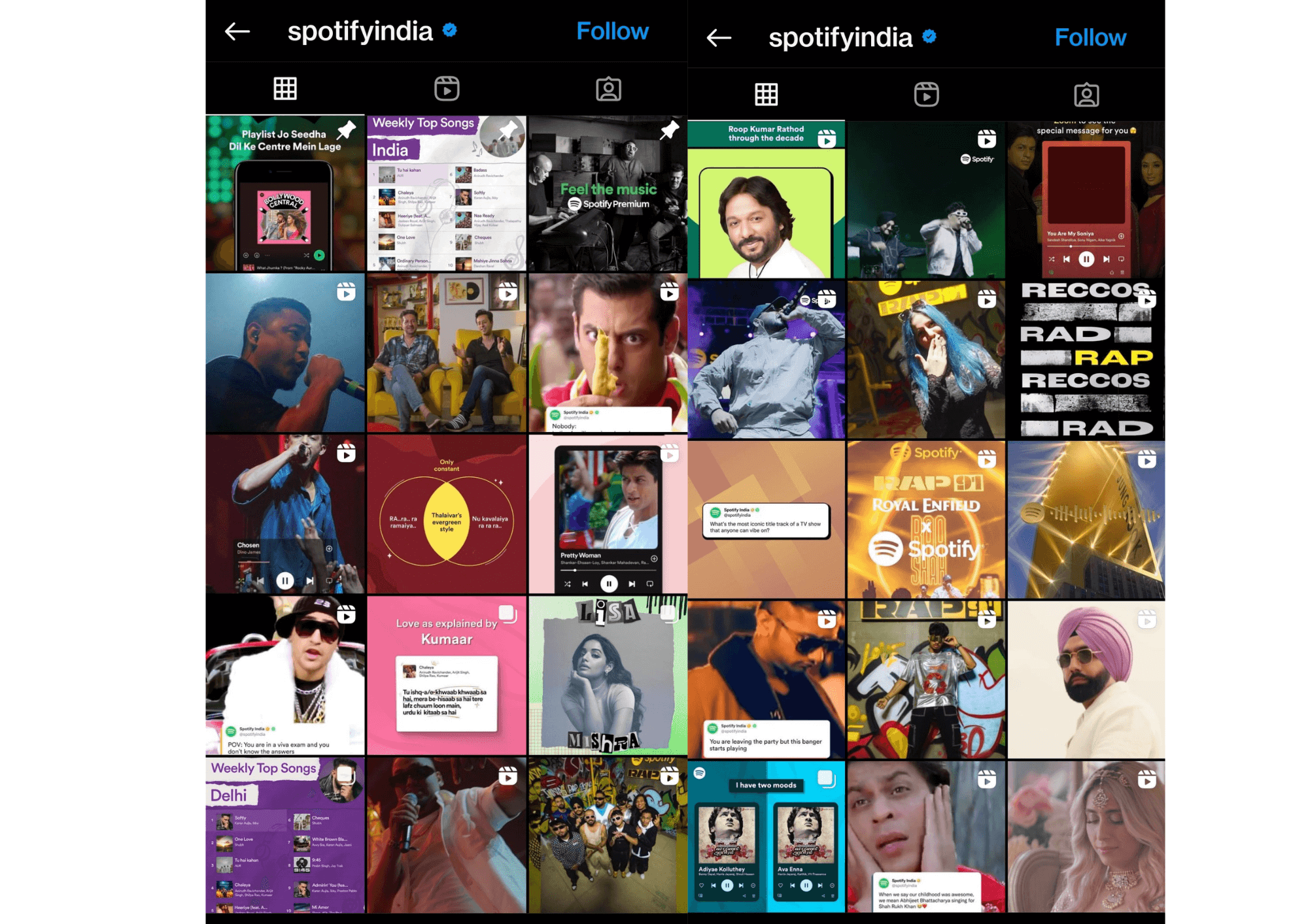 Spotify India Instagram Handle