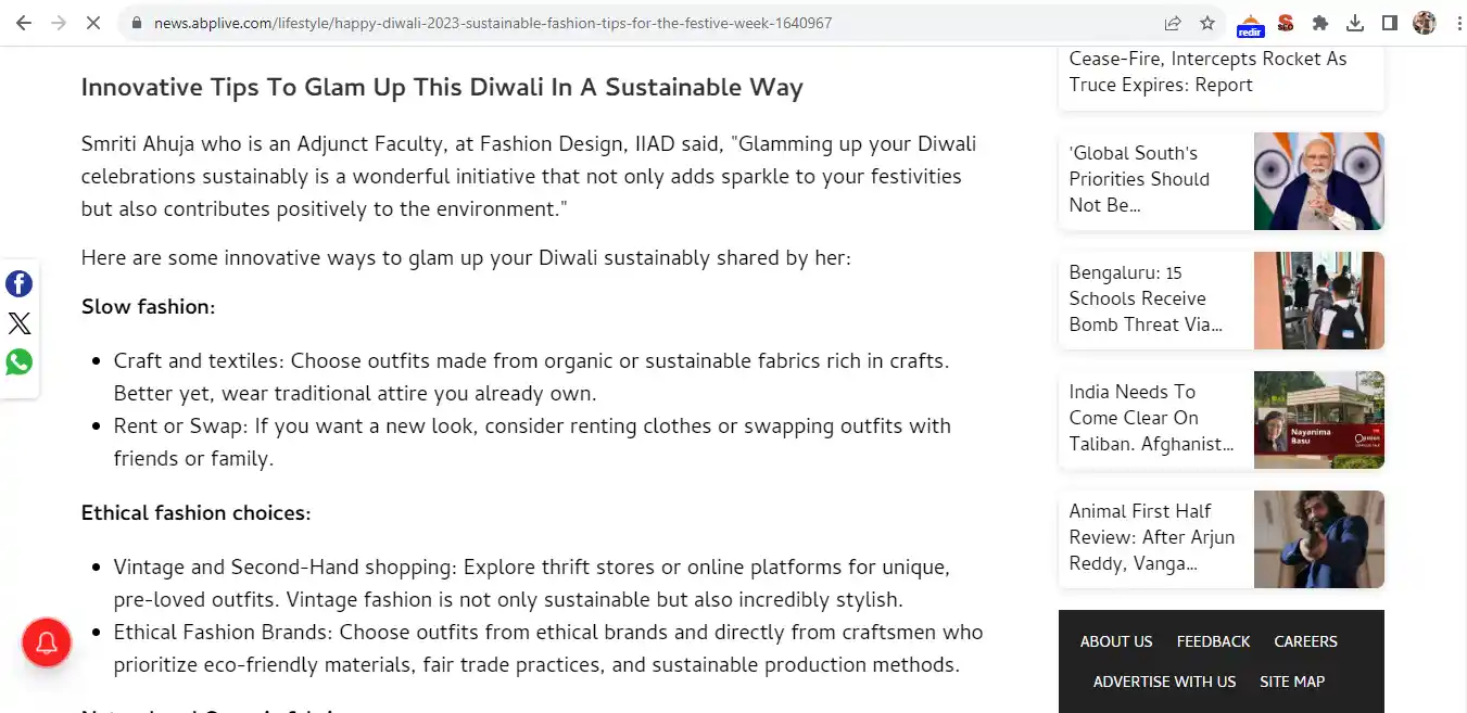  Sustainable Fashion Tips Published by ABP Live