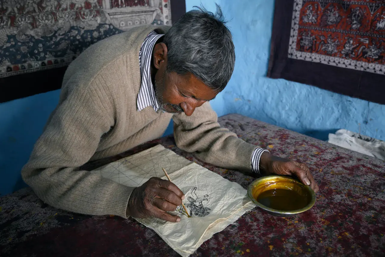 Bhanubhai Chitara: Gujarat's Seventh-Generation Kalamkari Artist