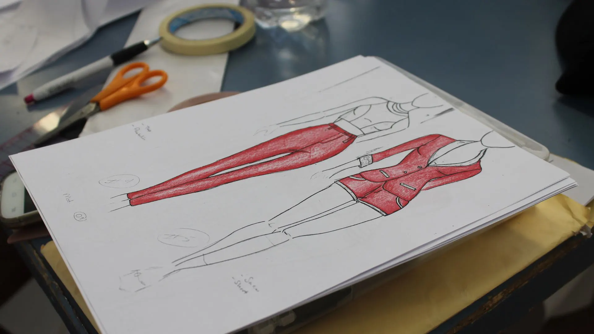 Fashion design sketch