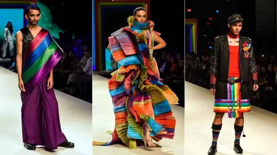  Models representing “rainbow theme” to represent diversity and peace