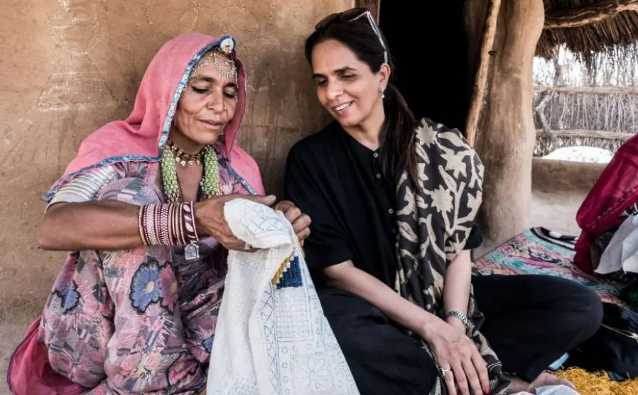 Anita Dongre, a leading figure in the Indian fashion landscape