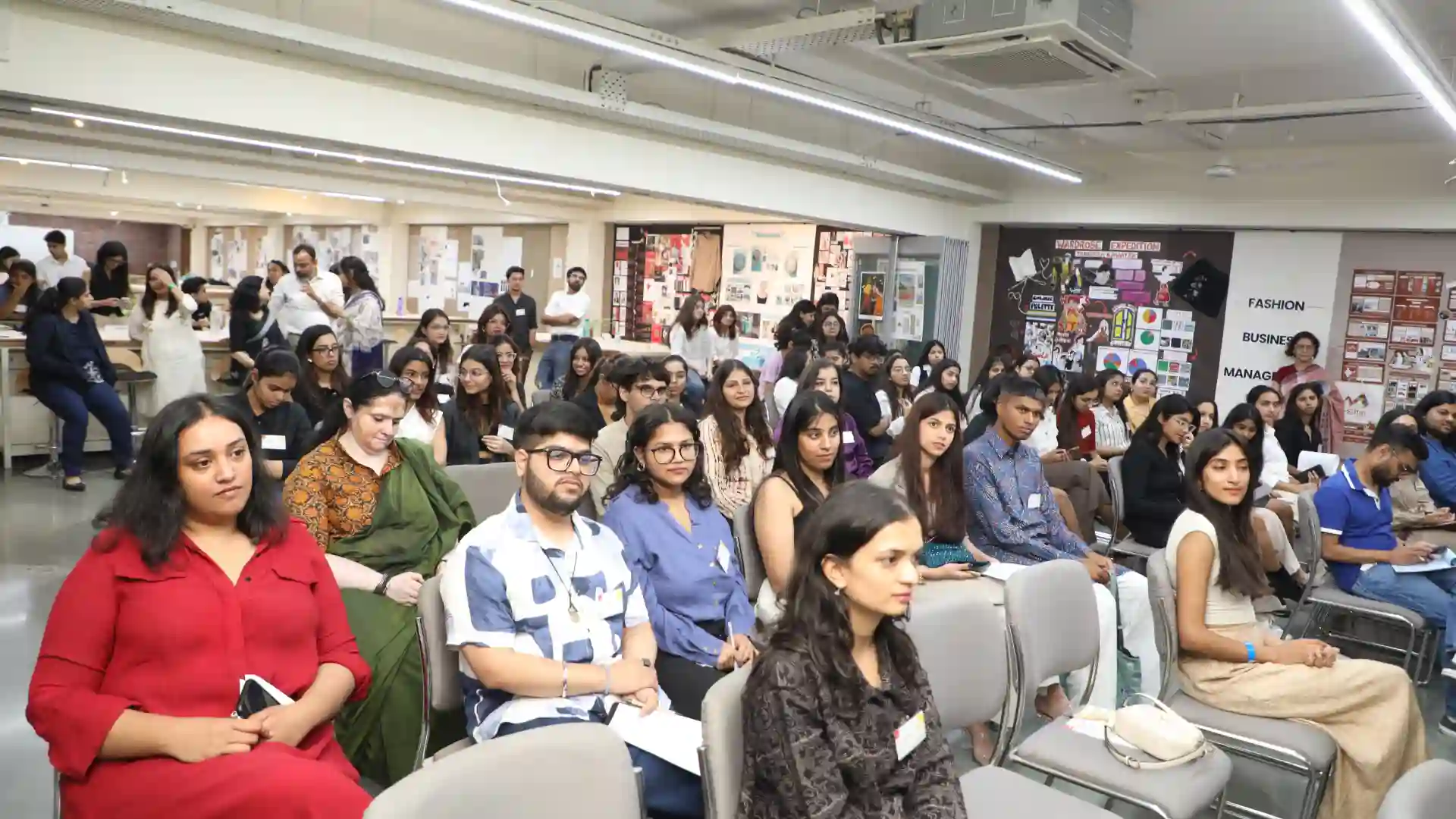 Stills from the presentation at Fashion Design department