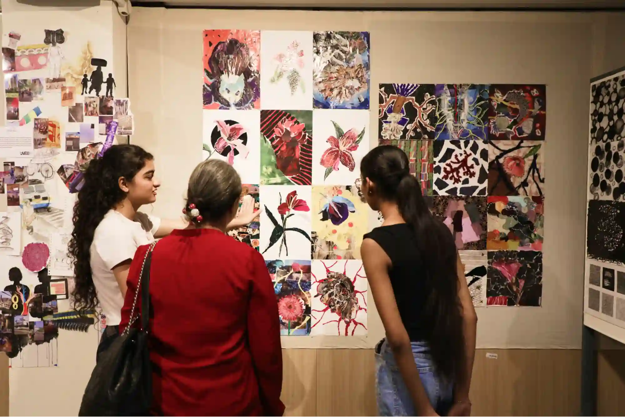 Visitors engage with Communication Design exhibition