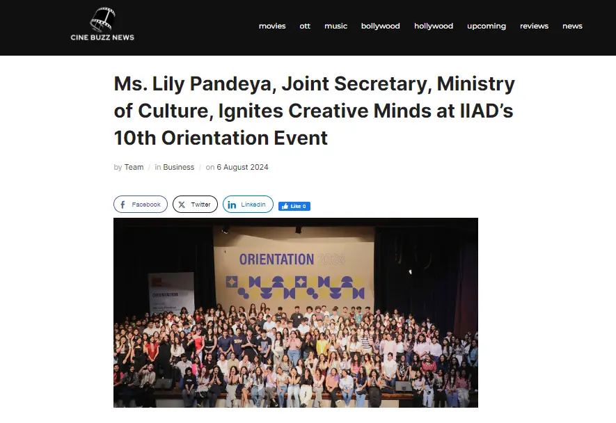 IIAD Students gathered at 2024 orientation event

