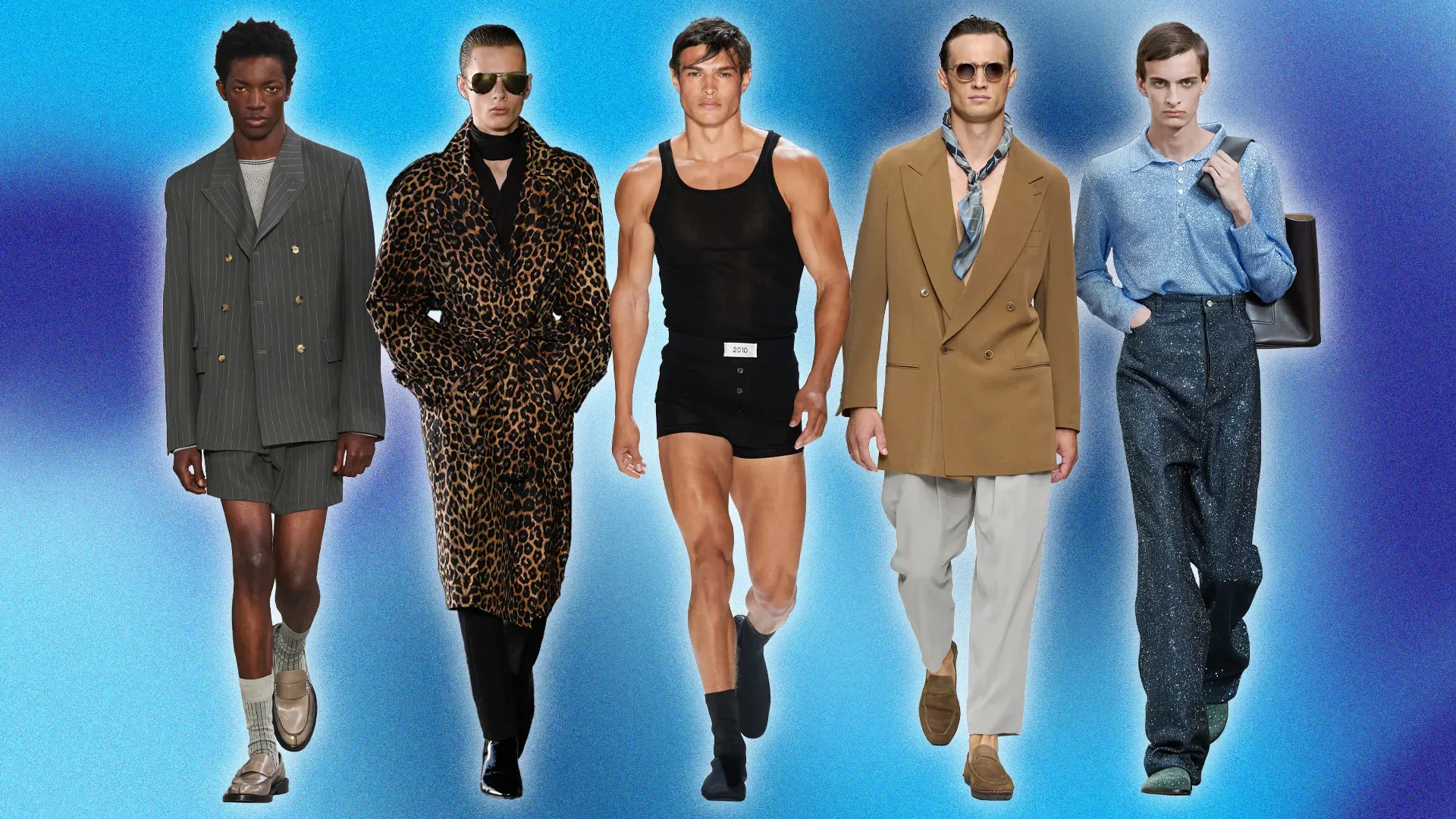 Different men showcasing fashion styles and trends

