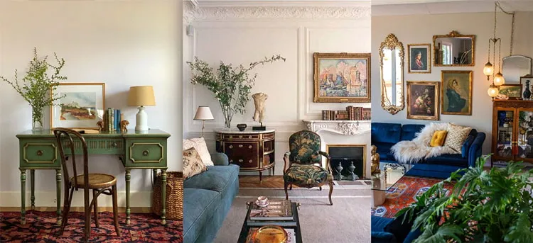 3 Vintage-inspired eclectic living room decor