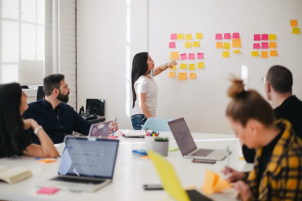 Collaborative brainstorming session for design