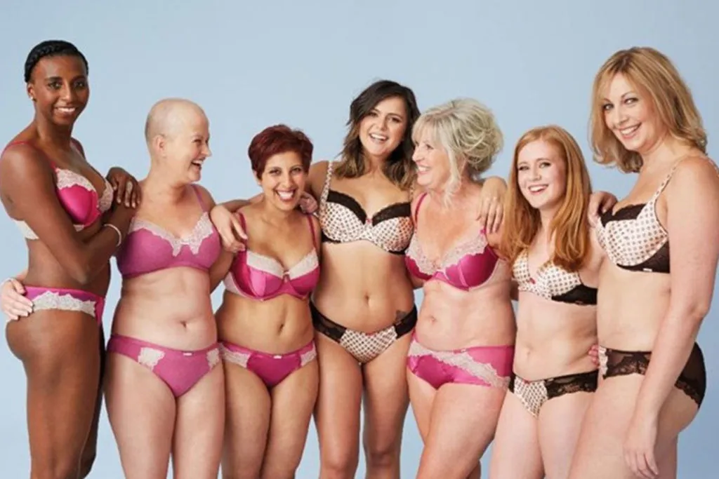 Body positive lingerie campaign