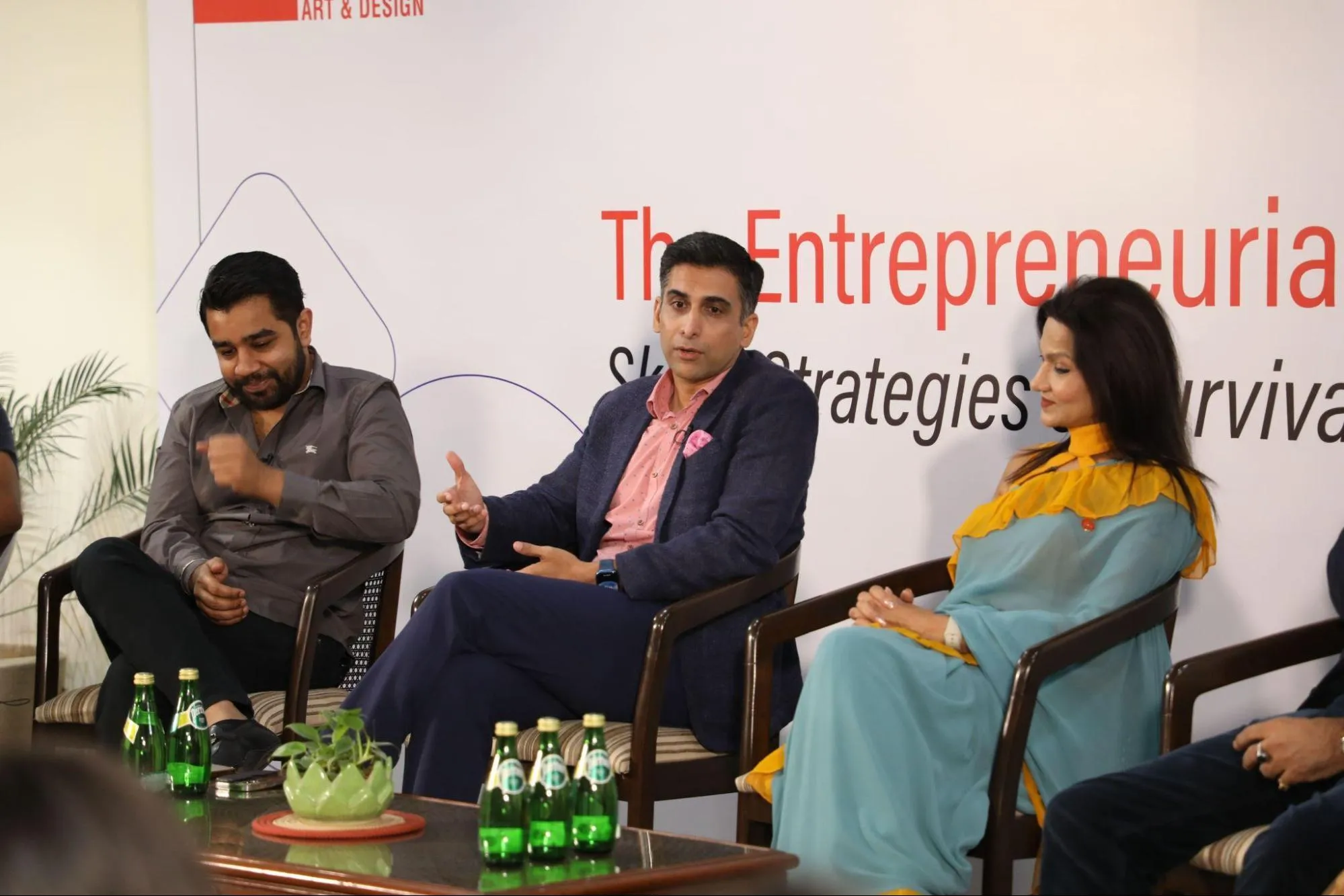 Panelists discussing entrepreneurship
Viewers of this file can see comments and suggestions