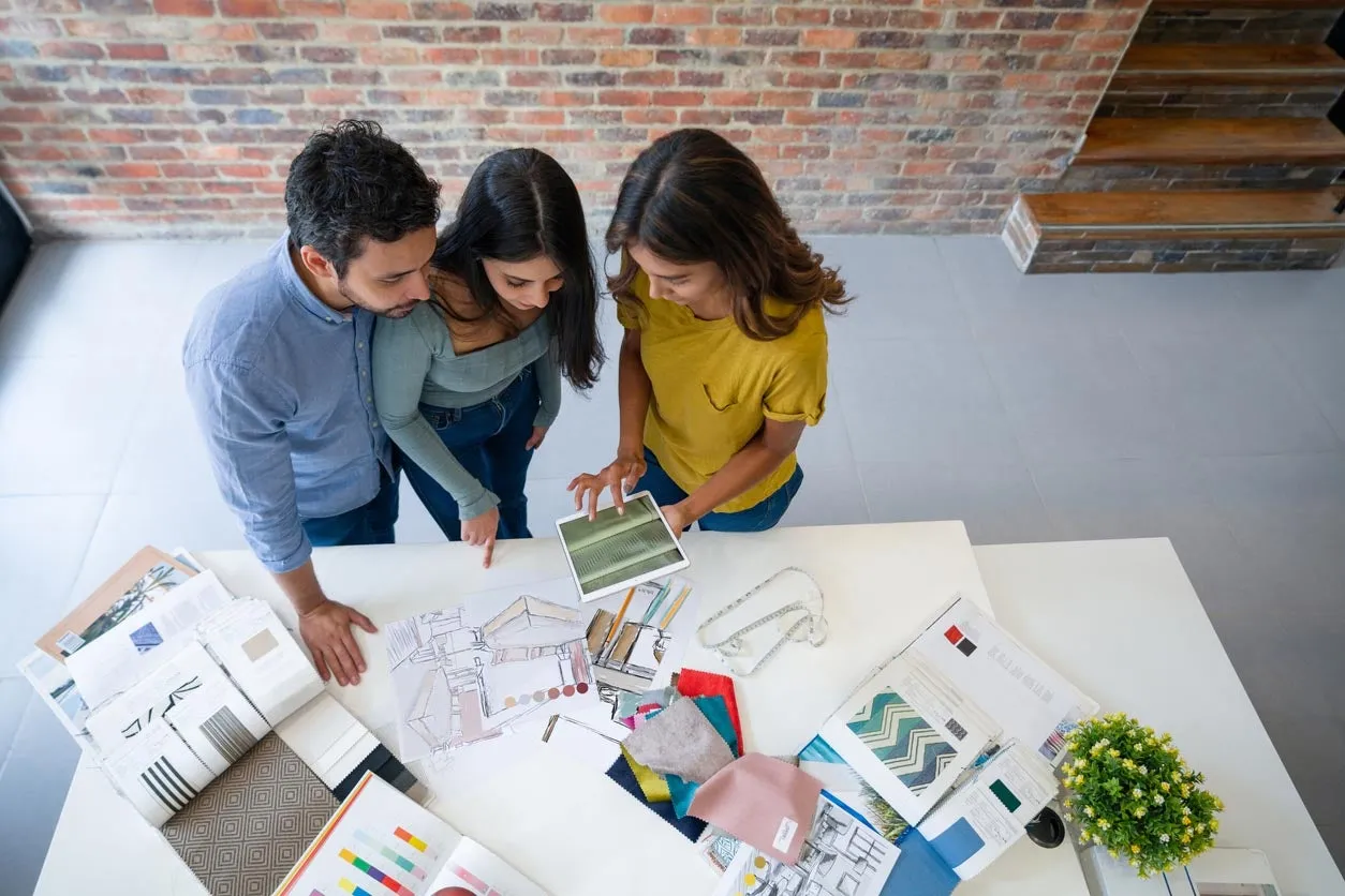 Collaborative interior design work