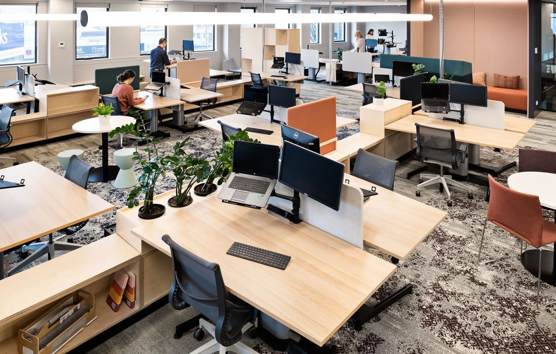 Contemporary office workspace