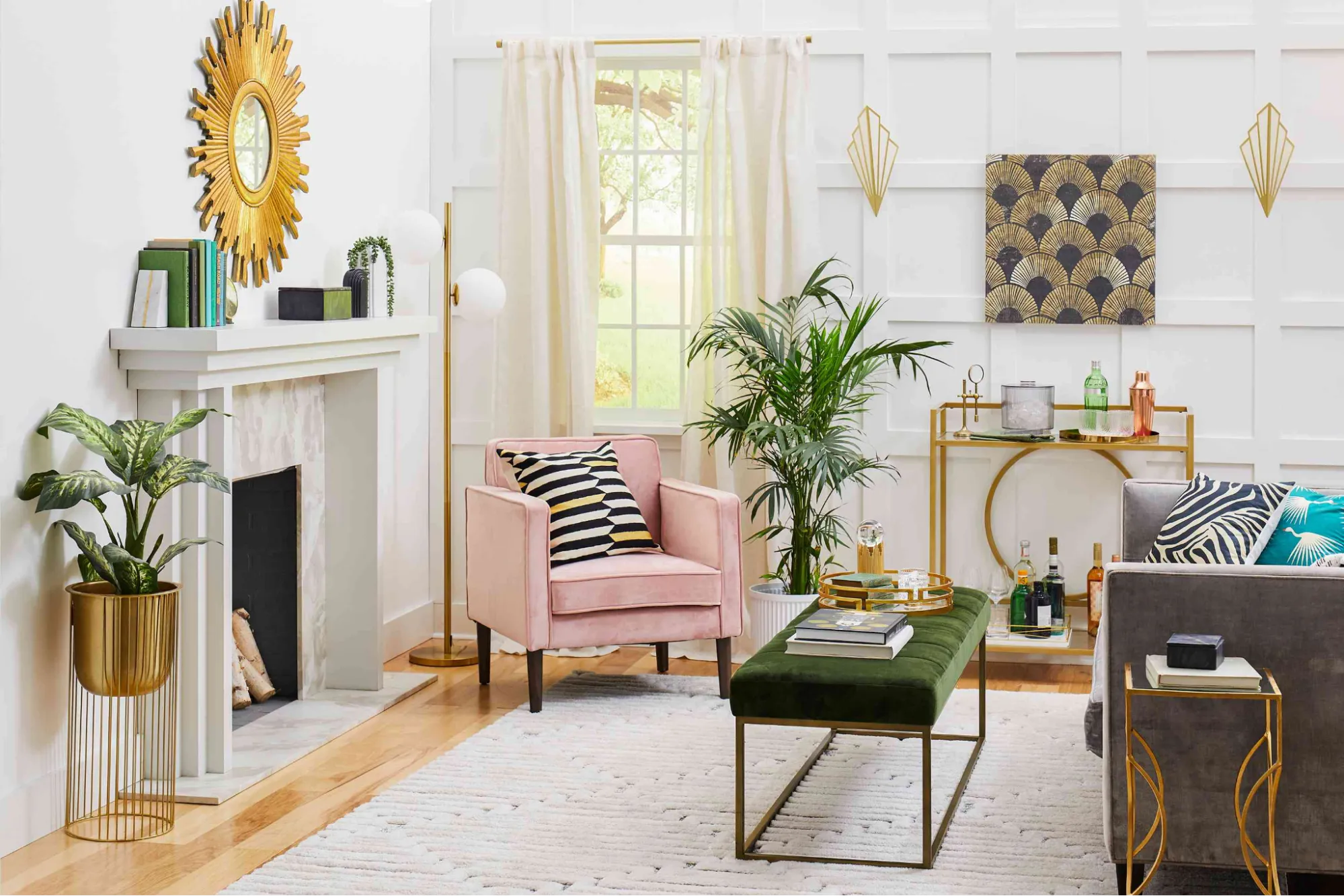 Bright elegant living room