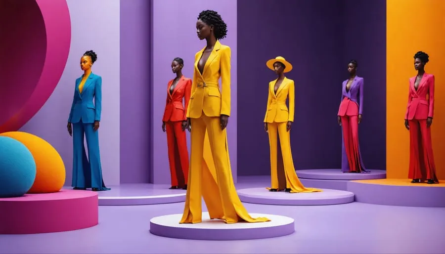 Vibrant Fashion Show Display