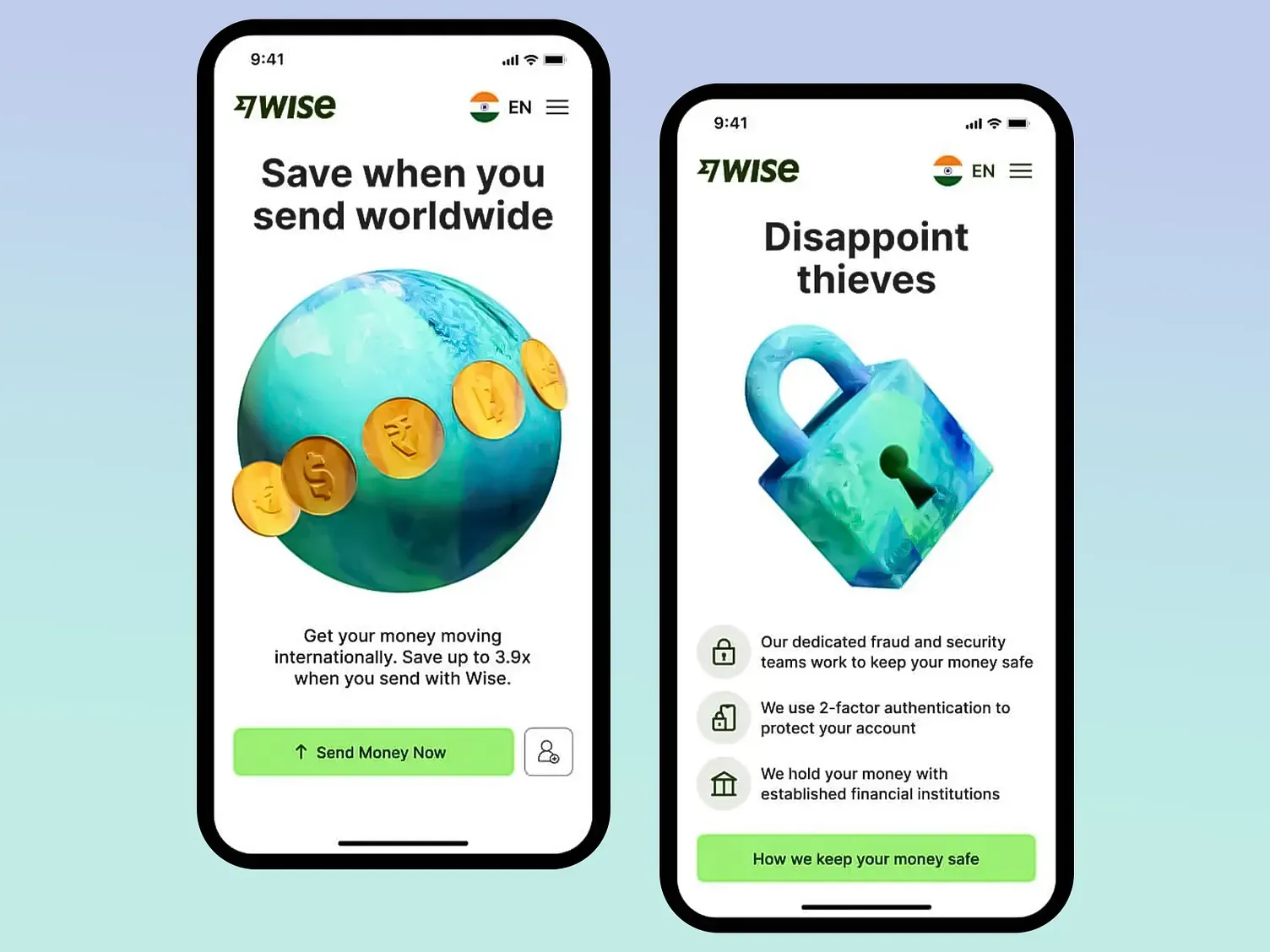 Smooth animated workflow for a fintech mobile app UI, created by Dribble designer.