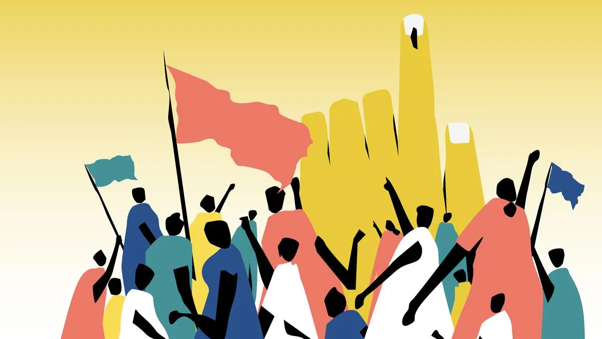 Animated explainer video on elections, displaying civic themes and diverse characters.