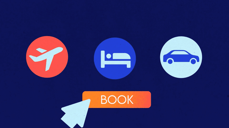 Sample animation showing quick, vibrant transitions for audience engagement, designer via Dribble.