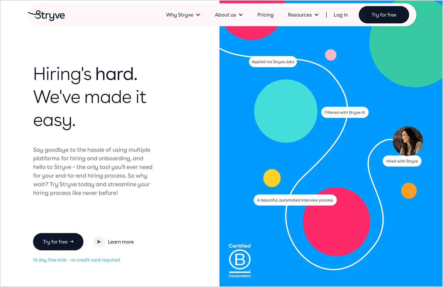 Micro interaction animation responding to user input on a website.