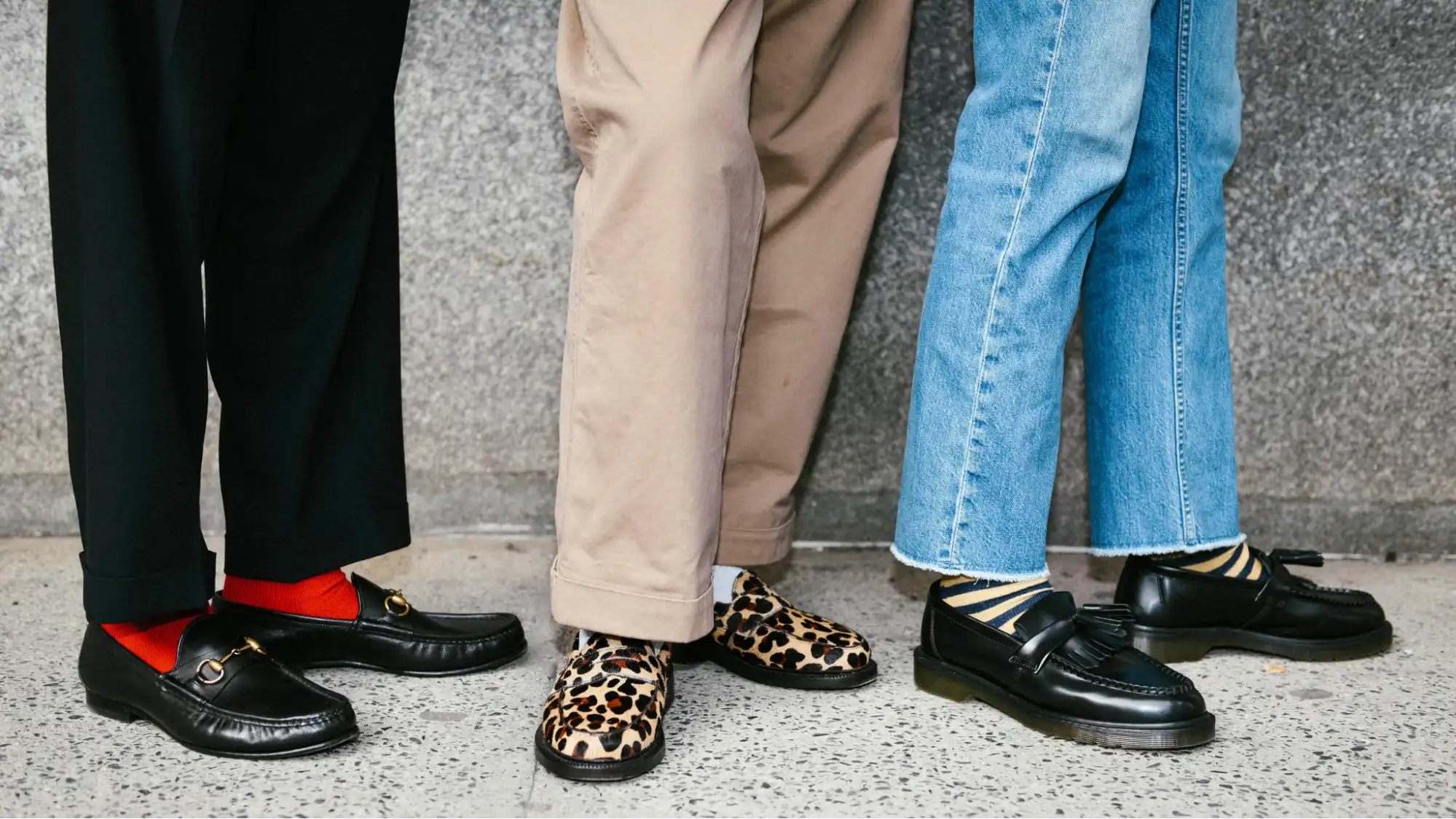 Statement footwear and accessories including chunky sneakers and sleek sandals